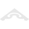Ekena Millwork Pitch Northwest Architectural Grade PVC Gable Pediment, 36"W x 13 1/2"H x 1"P (9/12) GPP036X014X100NOR - alternate 4